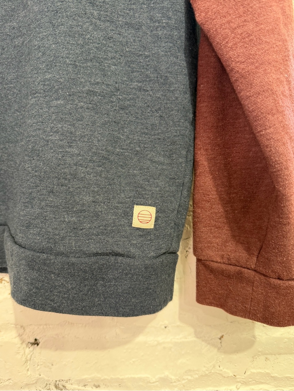 Marine Layer Color Block Crewneck Sweatshirt Sunset Stripe Retro Pullover Large - Picture 5 of 7